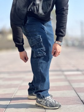 شلوار جین کارگو کد 3354